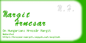 margit hrncsar business card